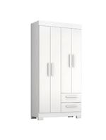 Guarda Roupas Solteiro 4 Portas 2 Gavetas Malta Flex Notável