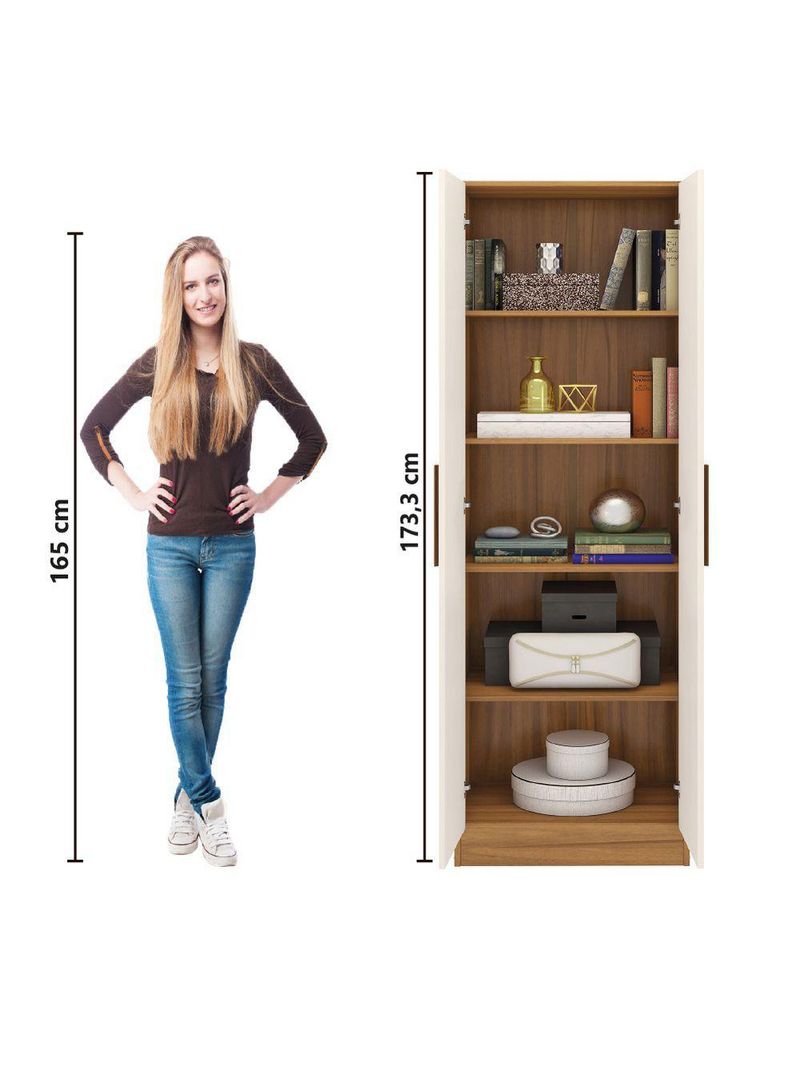 Guarda Roupas Multiuso 4 Prateleiras Belém Notável