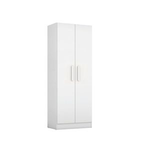 Guarda Roupas Multiuso Solteiro Organizador 4 Prateleiras Belém Notável Branco