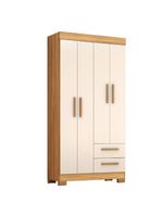 Guarda Roupas Solteiro 4 Portas 2 Gavetas Malta Madeirado