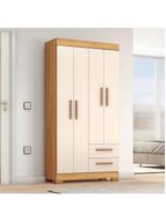 Guarda Roupas Solteiro 4 Portas 2 Gavetas Malta Madeirado