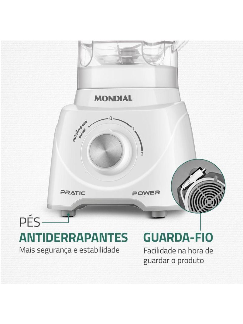 Liquidificador Mondial Branco 110V  L-97-W