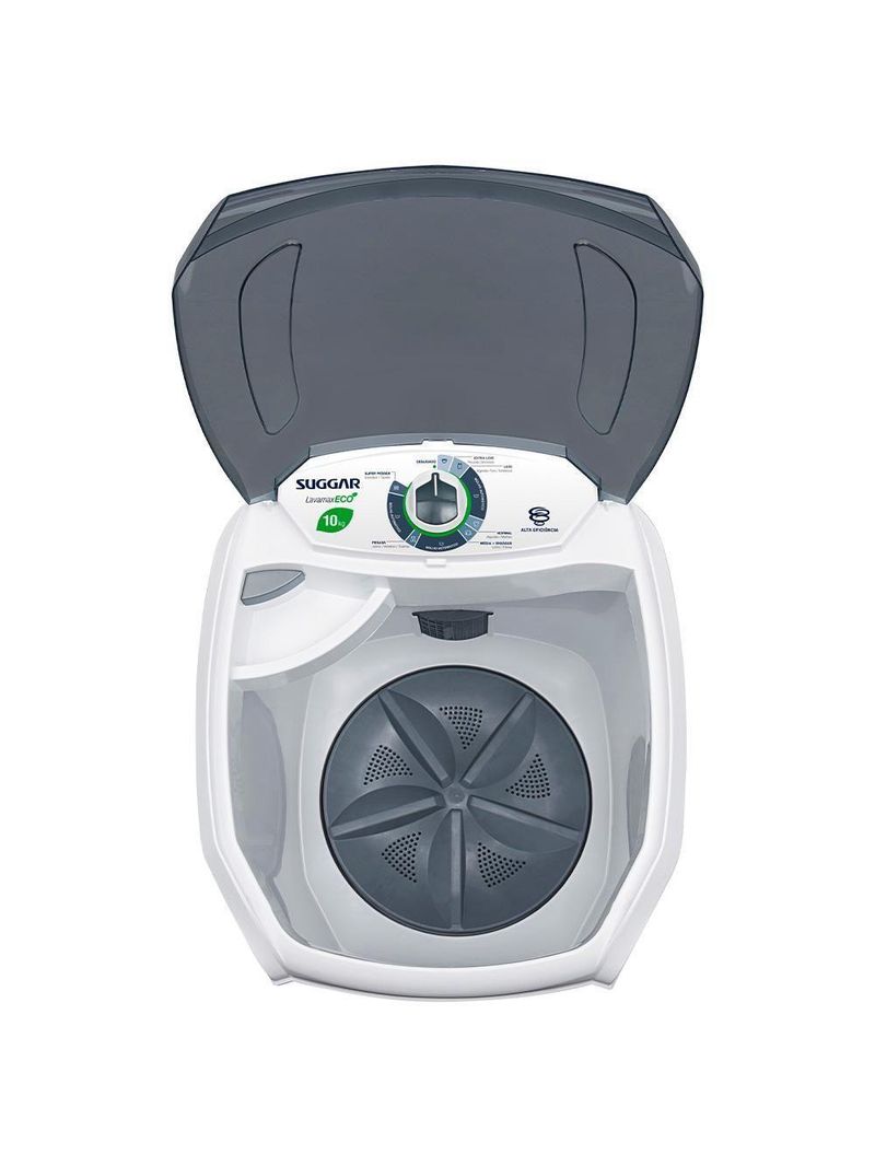 Tanquinho Suggar Lavamax Eco Semiautomático 10kg 127V Branco