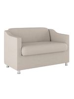 Sofá Namoradeira 2 Lugares Tilla Sala de Espera – Balaqui Decor | Cor: Bege