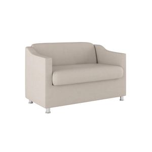 Sofá Namoradeira 2 Lugares Tilla Sala de Espera – Balaqui Decor | Cor: Bege