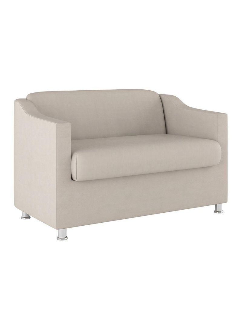 Sofá Namoradeira 2 Lugares Tilla Sala de Espera – Balaqui Decor | Cor: Bege