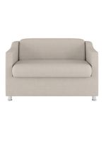 Sofá Namoradeira 2 Lugares Tilla Sala de Espera – Balaqui Decor | Cor: Bege