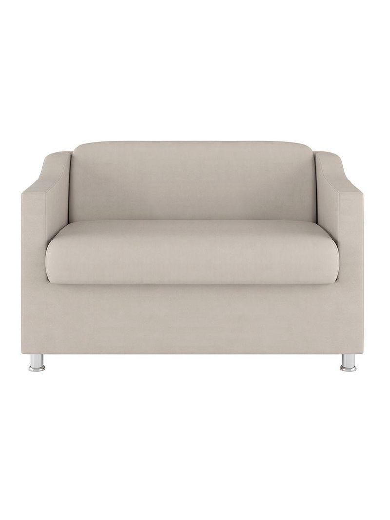 Sofá Namoradeira 2 Lugares Tilla Sala de Espera – Balaqui Decor | Cor: Bege