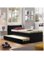 Cama Solteiro Bicama Ditália Bb-28 Preto