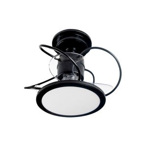 Ventilador De Teto Treviso Preto Confort Led Controle Remoto