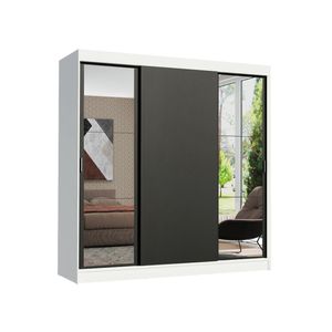 Guarda-roupa Casal Reno 3 Portas de Correr Espelhos Madesa