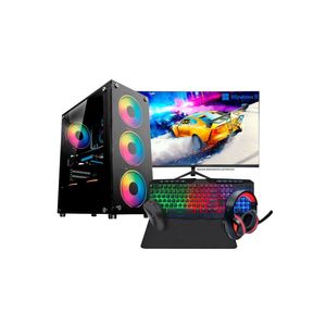 PC Gamer Completo Intel Core i5 8GB SSD 256GB Kit Gamer com Headset Monitor 19,5\" Windows