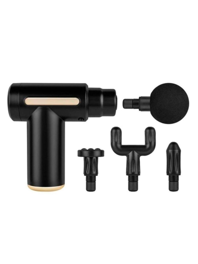 Massageador Corporal Elétrico Pistola Usb Portátil 4 Em 1
