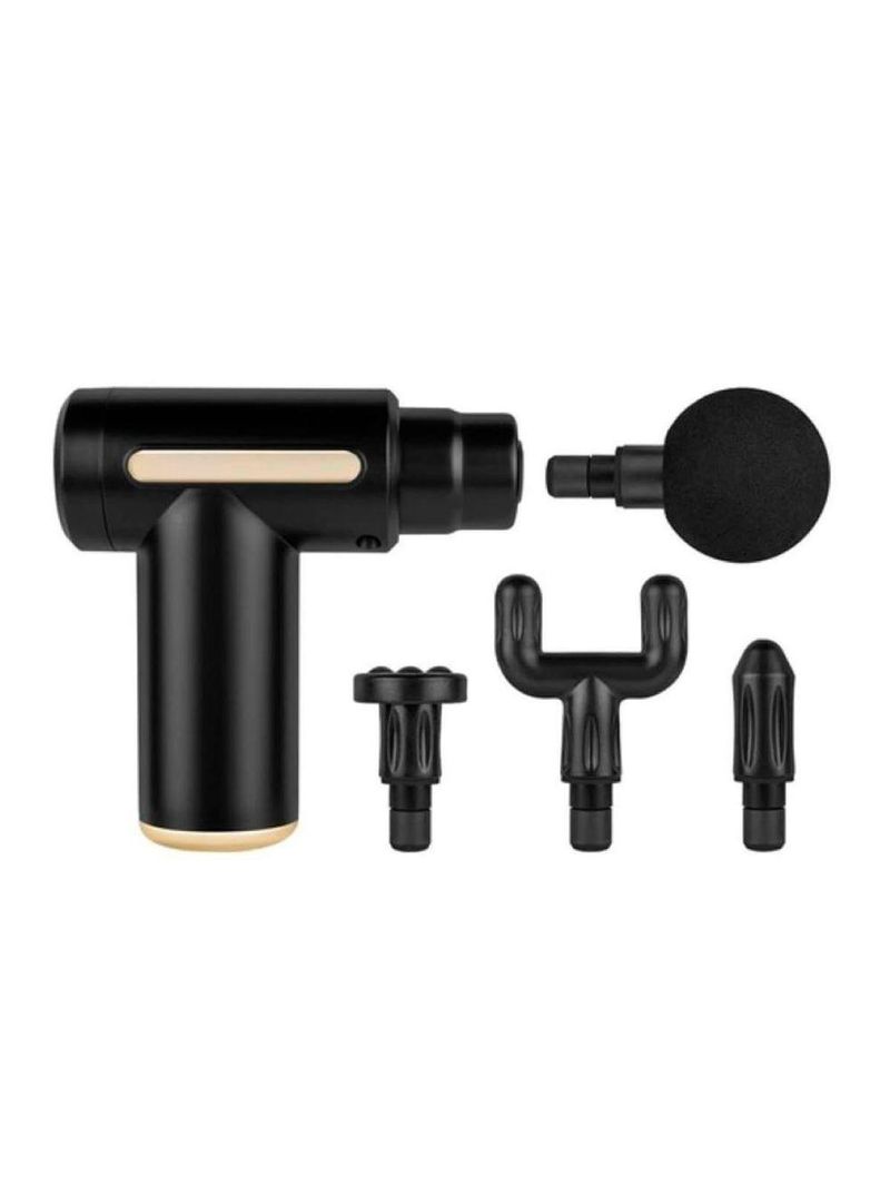 Massageador Corporal Elétrico Pistola Usb Portátil 4 Em 1