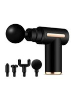 Massageador Corporal Elétrico Pistola Usb Portátil 4 Em 1