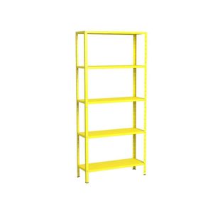 Estante Aço 5 Prateleiras Livros Eaf005 Amarelo