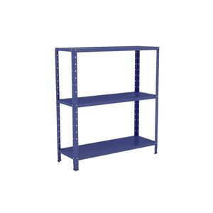 Estante Aço 3 Prateleiras Livros Cozinha Quarto Eaf007 Azul