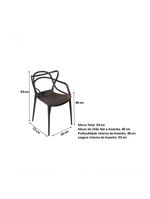 Cadeira Allegra Sala De Jantar Preto Ordesign