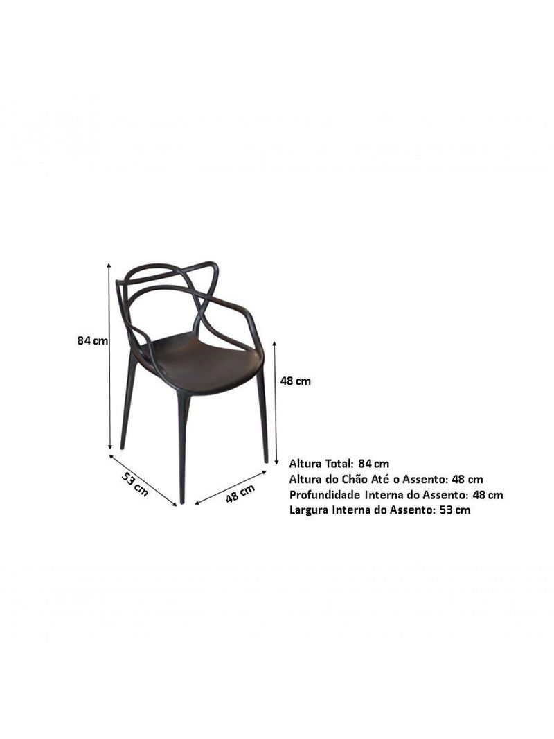 Cadeira Allegra Sala De Jantar Preto Ordesign