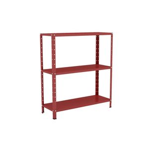 Estante Aço 3 Prateleiras Eaf007 Vermelho