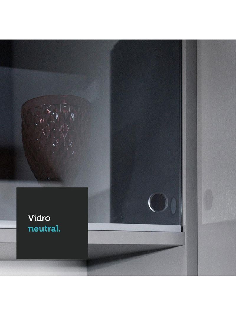 Armário de Cozinha Completa Suspenso 260cm Nice Madesa 10 Cinza