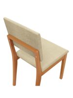 Par De Cadeiras Kappesberg Em Madeira Maciça Dora Boucle Bege