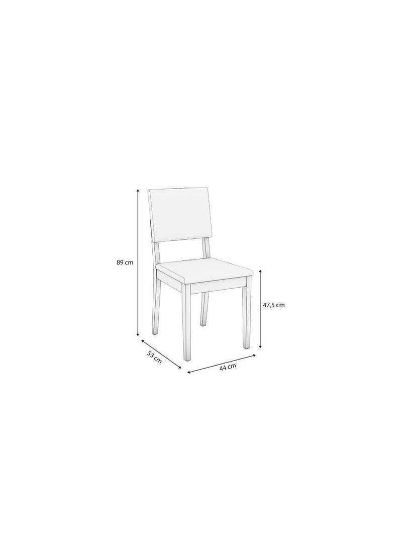 Par De Cadeiras Kappesberg Em Madeira Maciça Dora Boucle Chumbo