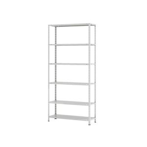 Estante Aço 6 Prateleiras Livros Cozinha Quarto Ea102 Cinza