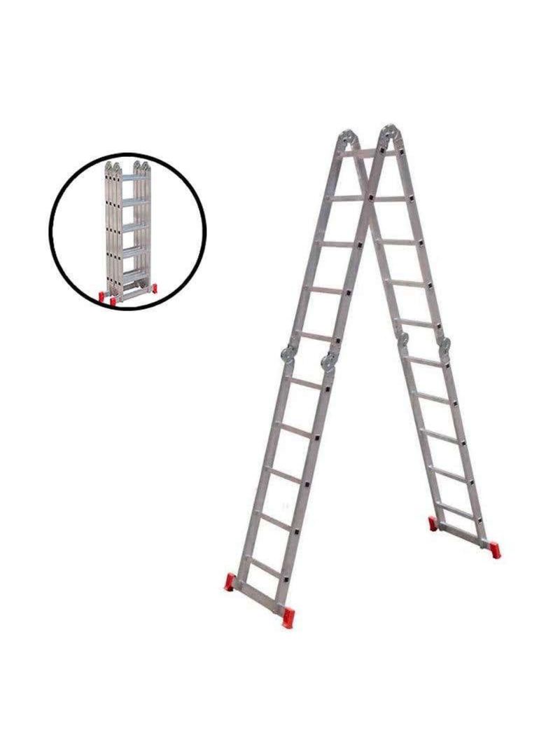 Escada Alumínio Articulada 20 Degraus 5,23 M 13 Posições EVALD