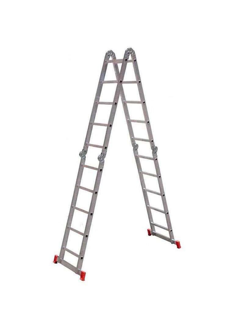 Escada Alumínio Articulada 20 Degraus 5,23 M 13 Posições EVALD