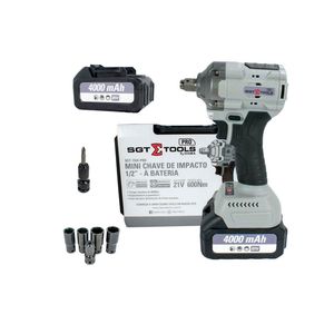 Chave de Impacto 21V 1/2" 600NM Mini com 2 Baterias Brushless SGT-7504 SIGMA
