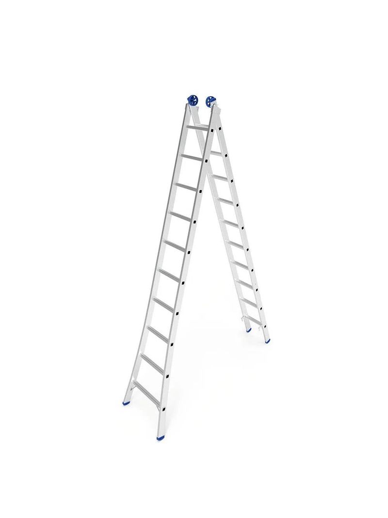 Escada de Alumínio Extensiva 2 x 10 Degraus 3,09 x 5,05 Metros MOR