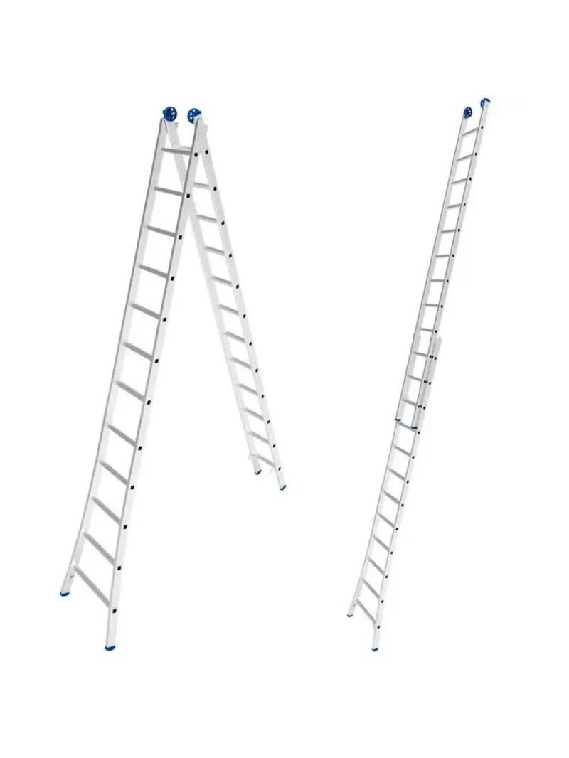 Escada de Alumínio Extensiva 2 x 12 Degraus 3,65 x 6,17 Metros MOR