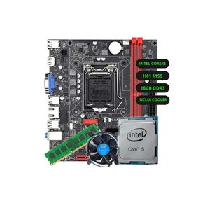 Kit Upgrade Intel Core i5 Placa Mãe H61 RAM 16GB DDR3