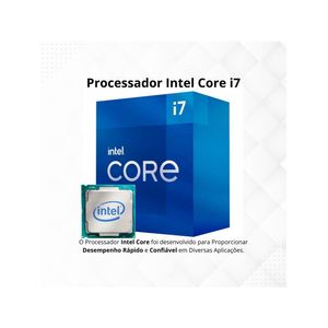 PC Gamer Intel Core i7 16GB RAM Placa de Vídeo 4GB SSD 480GB Monitor 19,5\" Fonte 500W