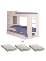 Beliche Cama Aux C/ 3 Colchões Ditália Treliche Cm-15