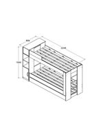Beliche Cama Aux C/ 3 Colchões Ditália Treliche Cm-15