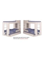 Beliche Cama Aux C/ 3 Colchões Ditália Treliche Cm-15