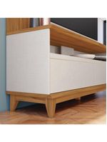 Estante Home Nt1335 Para Tv Até 65" Of White Tx/freijó Trend Notável Móveis Off White Tx/freijó Trend