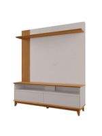 Estante Home Nt1335 Para Tv Até 65" Of White Tx/freijó Trend Notável Móveis Off White Tx/freijó Trend