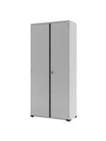 Armário de Aço Escritório Fechadura 4 Prateleiras EA301 - Cinza