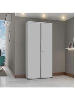 Armário de Aço Escritório Fechadura 4 Prateleiras EA301 - Cinza