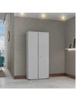 Armário Aço Escritório Fechadura 3 Prateleiras Ea303 Cinza