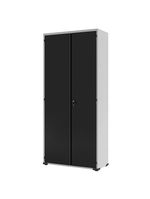 Armário Aço Escritório Fechadura 4 Prateleiras Ea301 Preto