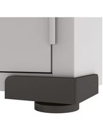 Armário Aço Escritório Fechadura 4 Prateleiras Ea301 Preto