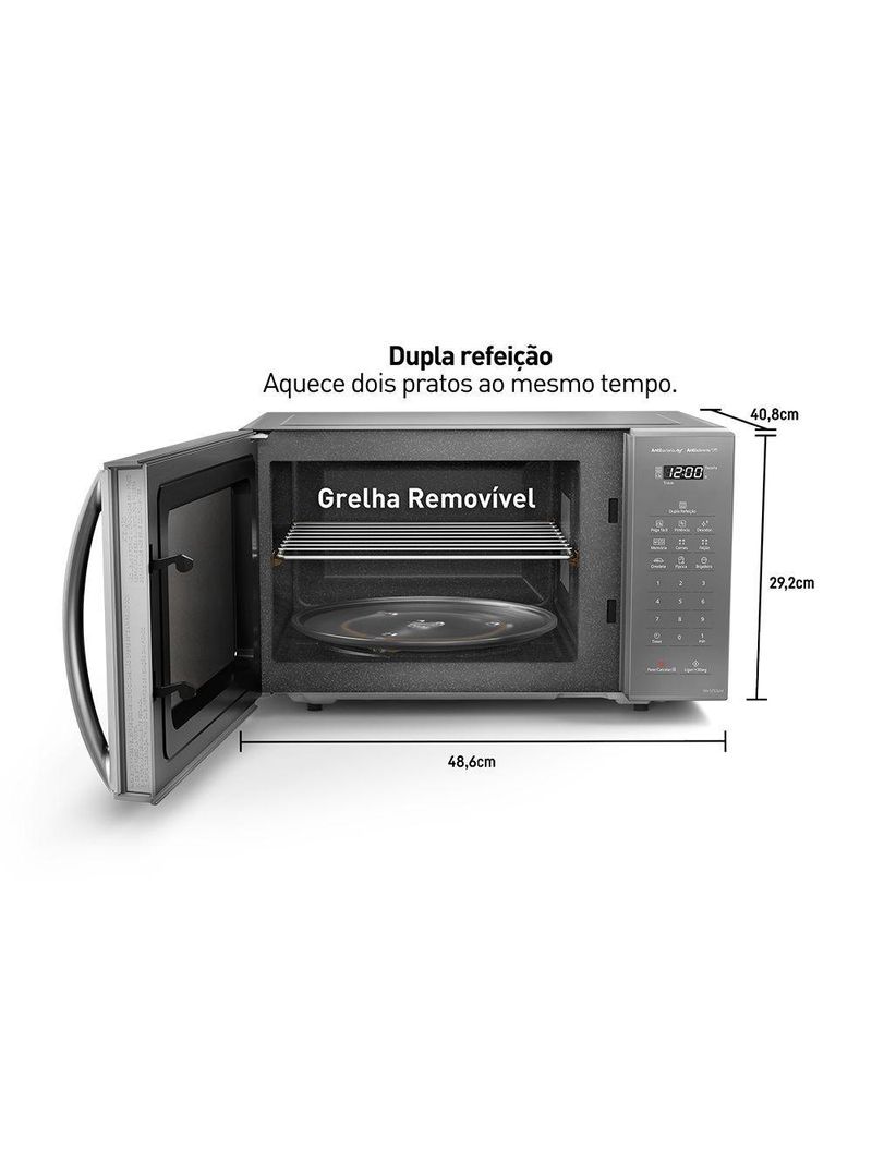 Micro-ondas Panasonic Dupla Refeição 27L  - ST55LMRU 220V
