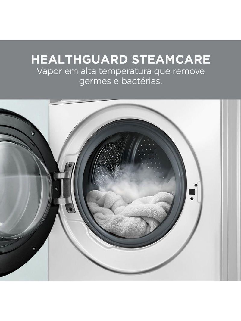 Lava e Seca Midea 11KG Branca Slim HealthGuard Conectada Branca MF201D110WB/WK-02 220V