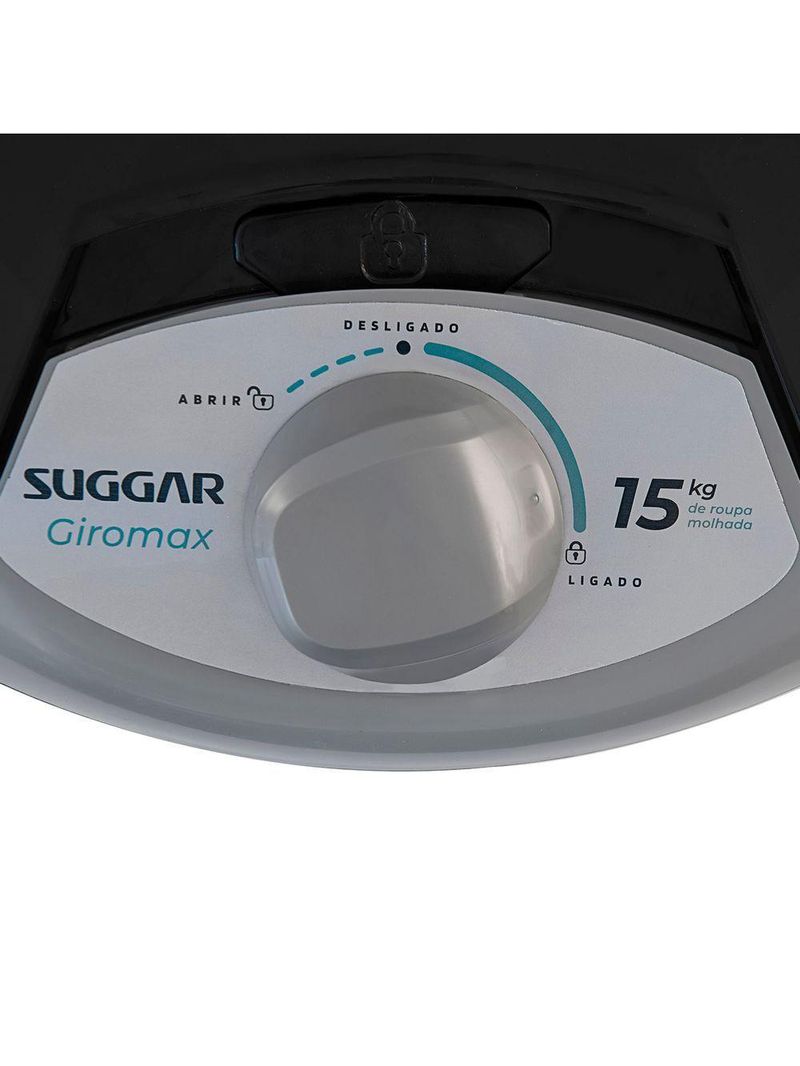 Centrifuga De Roupas Suggar Giromax 15kg Prata CT1502PR 220V