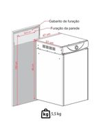 Secadora De Parede Fischer Super Ciclo 8 Kg Com Timer Contínuo Branco 127V