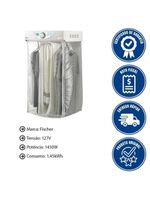 Secadora De Parede Fischer Super Ciclo 8 Kg Com Timer Contínuo Branco 127V